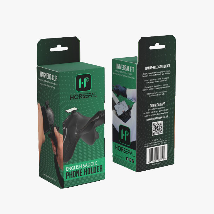 English Saddle Phone Holder